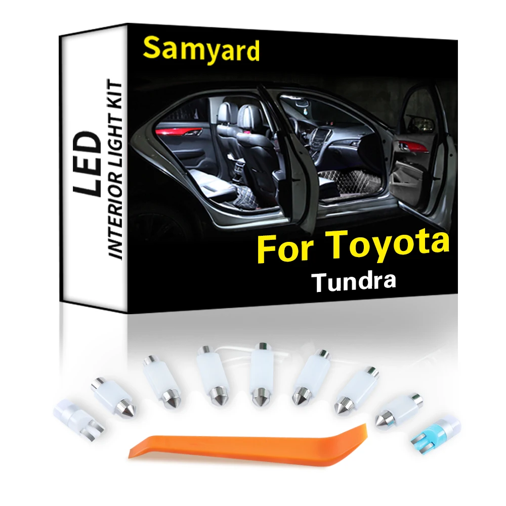 

Ceramics Canbus Interior LED For Toyota Tundra 1999-2017 2018 2019 2020 2021 Car Indoor Bulb Dome Map Reading Trunk Light Kit