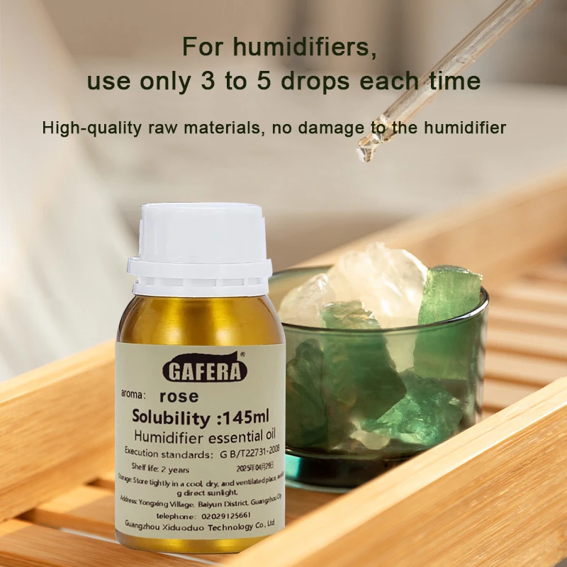 GAFERA 145ml(4.9 oz) Sage And Sea Salt Ice Age Essential Oil, Water-Soluble Perfume Oil  For Humidifier & Fragrant Crystal Stone