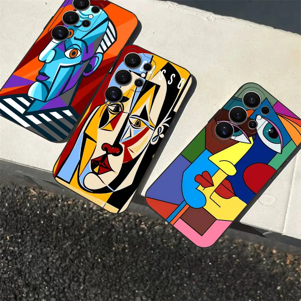 Picasso Abstract Art Phone Case For Samsung S 24 fe 25 Ultra plus 20 lite 21 30 22 23 24 22 Ultra 5G Fundas