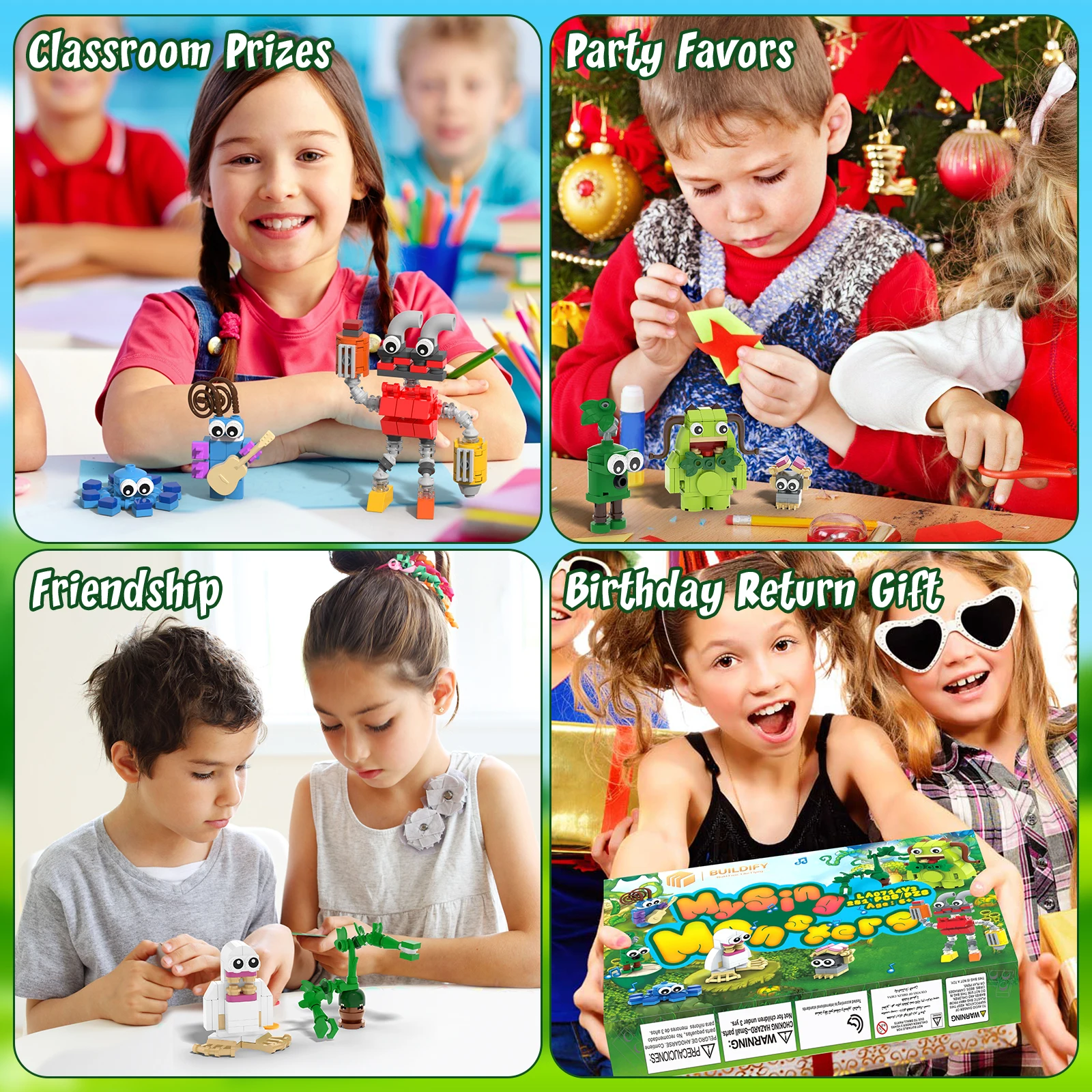 8-in-1 Wubbox My Singing Monsters Choir Building Blocks Set Toe