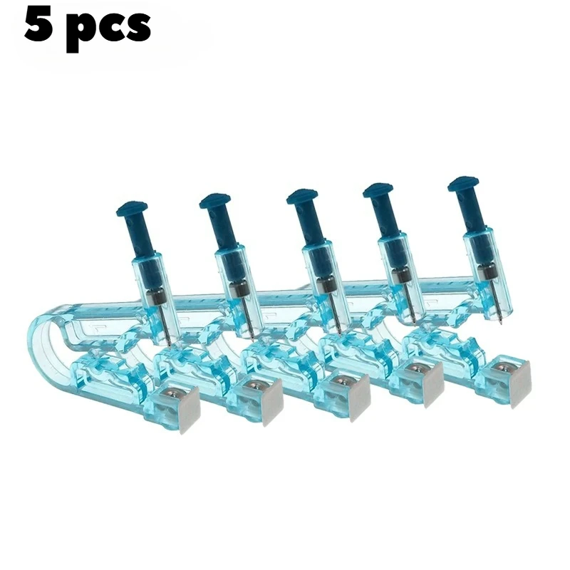 1/20 Stück Tragbare Aseptische Ohrlochstechpistole Mini Transparentes Sicherheits-Nasen- und Ohrring-Piercing-Set Maschinen-Kit mit Ohrsteckern Körperschmuck-Werkzeuge