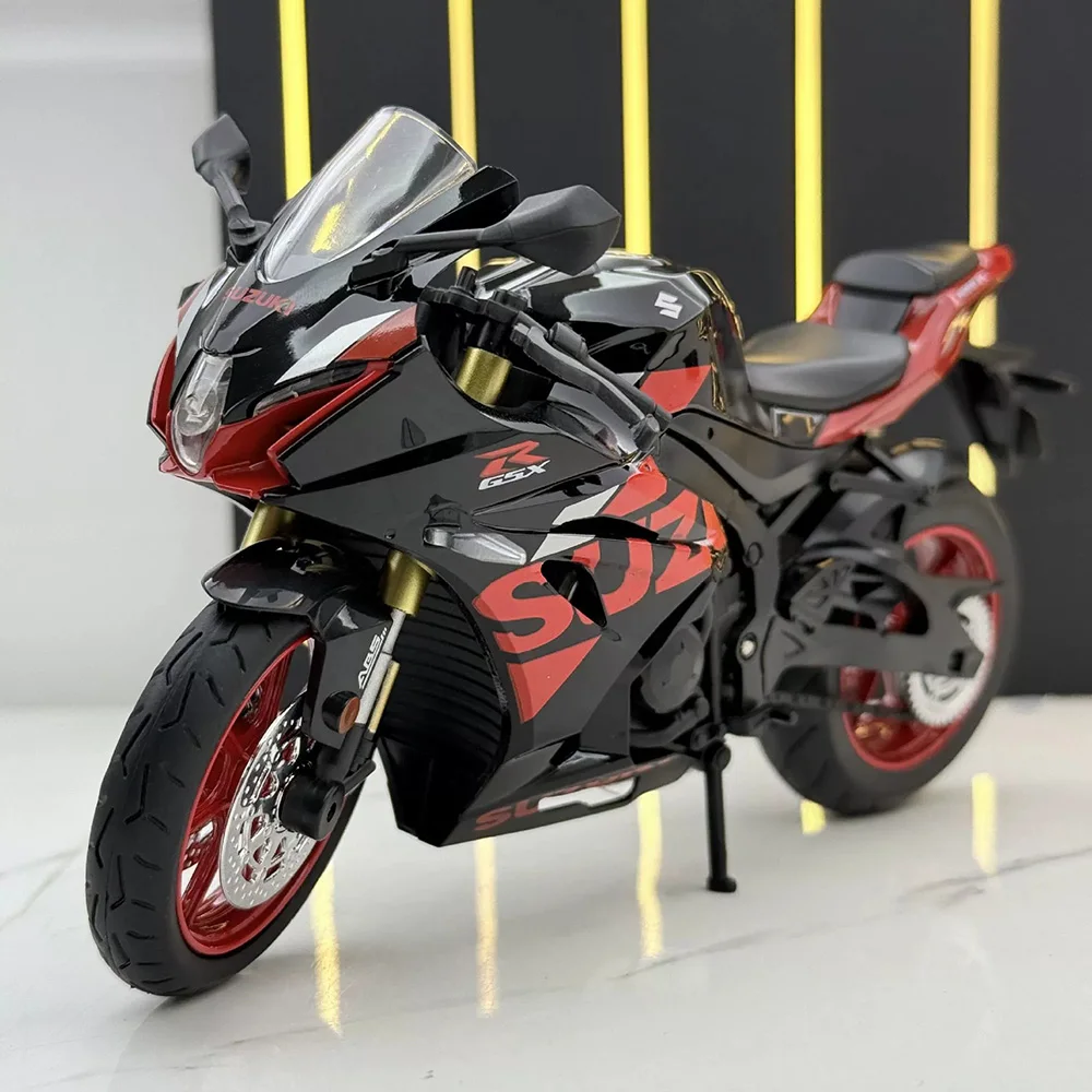 1:12 سوزوكي GSX1000R GSX250R نماذج دراجة نارية مصغرة لعب سيارة عجلة أمامية توجيه امتصاص الصدمات دراجة نارية هدايا عيد الميلاد