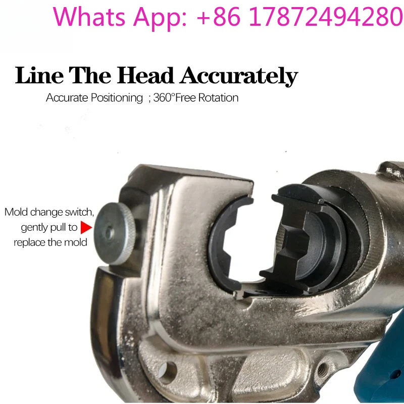 Battery Hydraulic Tool EZ-400  Line the Head Accurately 16-400 Sqmm Crimping Range Electric Hydraulic Pliers
