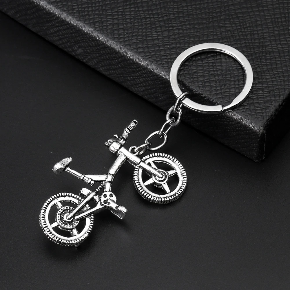 Metal Simulation Mountain Bike Keychain Bicycle BMX Sport Pendant Vehicle Holder Charms Decoration Gift for Cycling Enthusiast