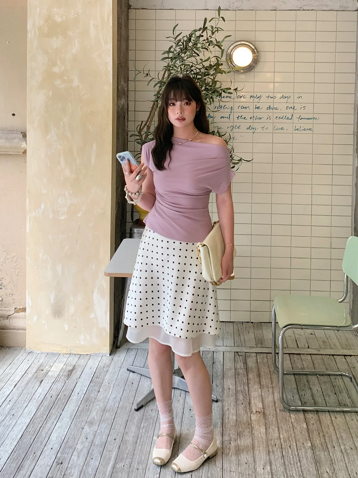 

High Waist A-Line Skirt with Polka Dot Pattern plus Size Satin Fish Tail Skirts for Pear Shaped Shaped Women