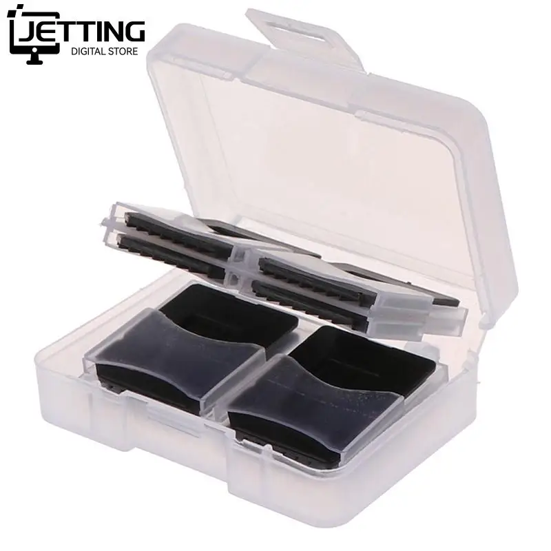 1pc Plastic CF/ SD TF Card Storage Box Protector Holder Hard Case Potable CF Carrying Memory Card Case Holder 1CF+4SD