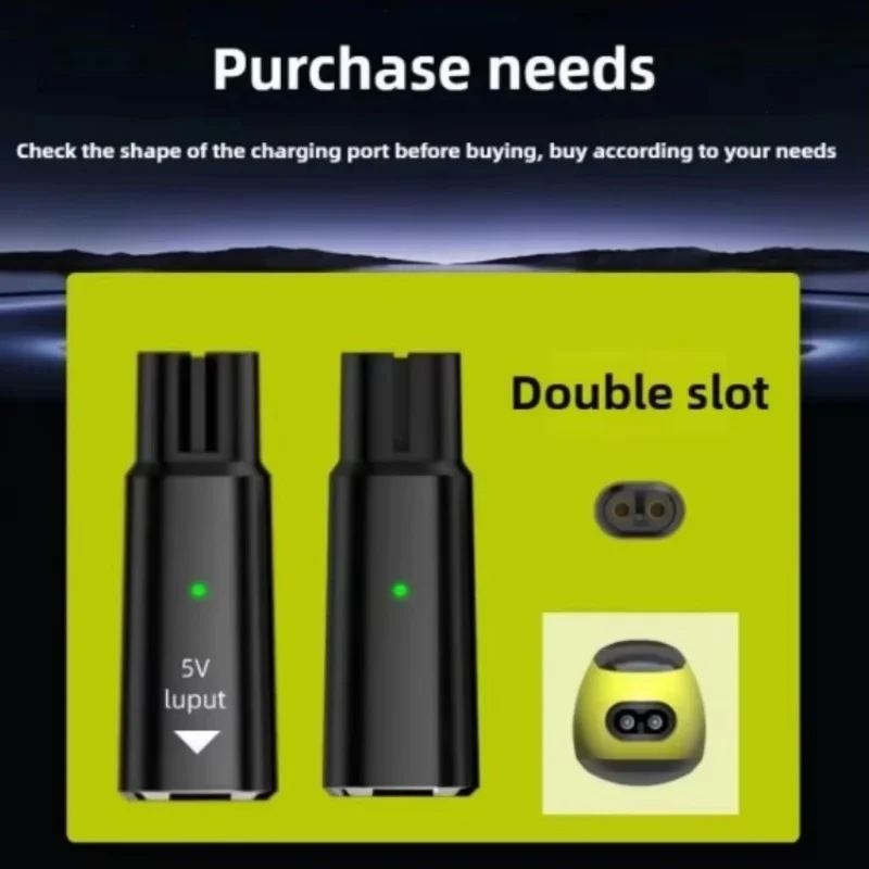 5V Type-C Shaver Adapter Charger Converter for Philips OneBlade QP2724 QP2834 QP1424 QP1924 QP4631 Beard Trimmer