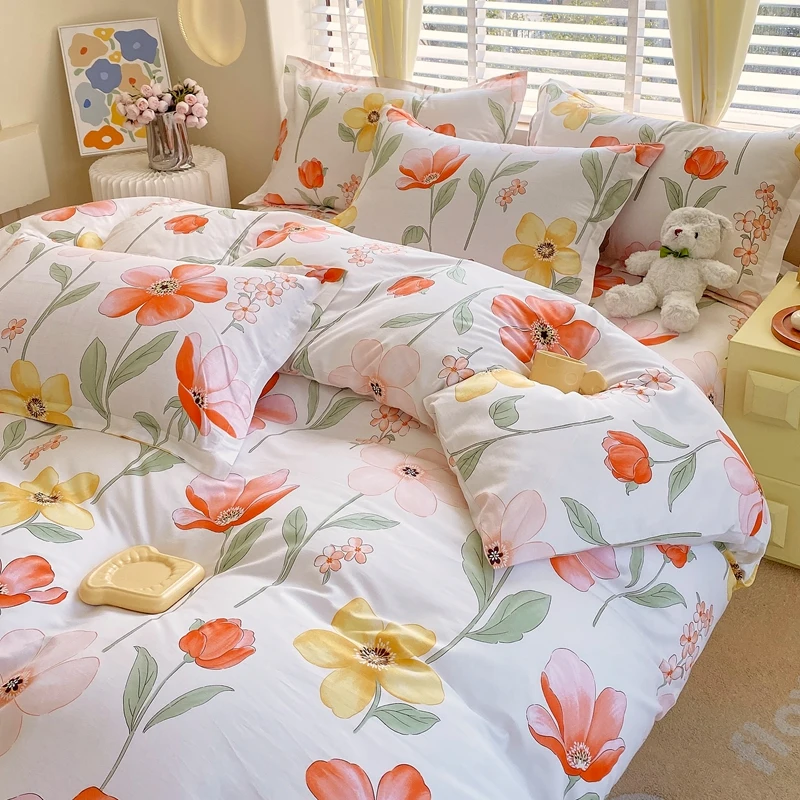 

2024 New Cotton Printed Single Bed Cover Series Soft and Comfortable Breathable 160x210cm 220x240cm Bed Cover