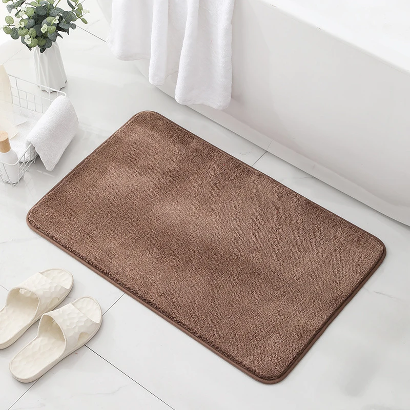 1PC Thick Plush Floor Mat for Bathroom Bedroom, Living Room, Non-slip Rug Water Absorption Soft Comfortable Anti-Slip Fall Decor