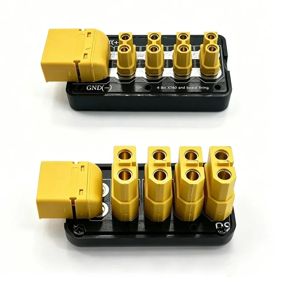 1 to 4 XT30/XT60 Connector, 4 Channel XT60 Plug Power Distribution Board for Robot RC Boat Submarine DIY Parts