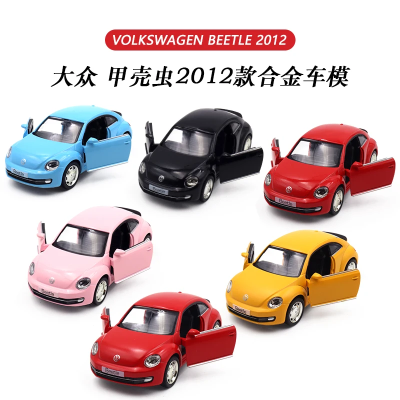 1:36 VOLKSWAGEN Beetle Diecast Alloy Metal Licensed Collection Collectible Car Model New Pull Back Toys Vehicle F311