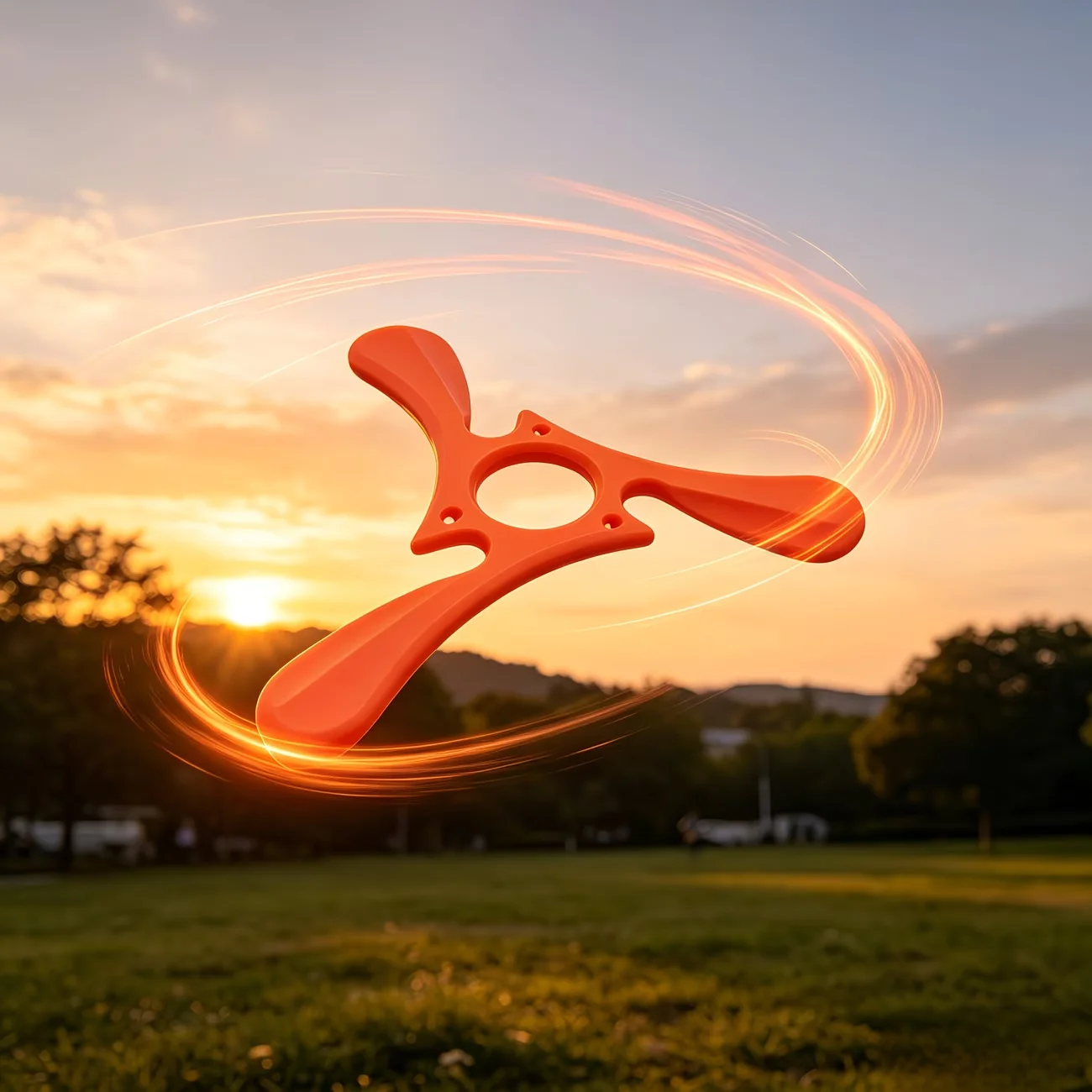 1/3 Piezas Whirlwind Boomerang de Tres Aspas con Retorno Automático de EVA. Es sencillo, de diseño aerodinámico