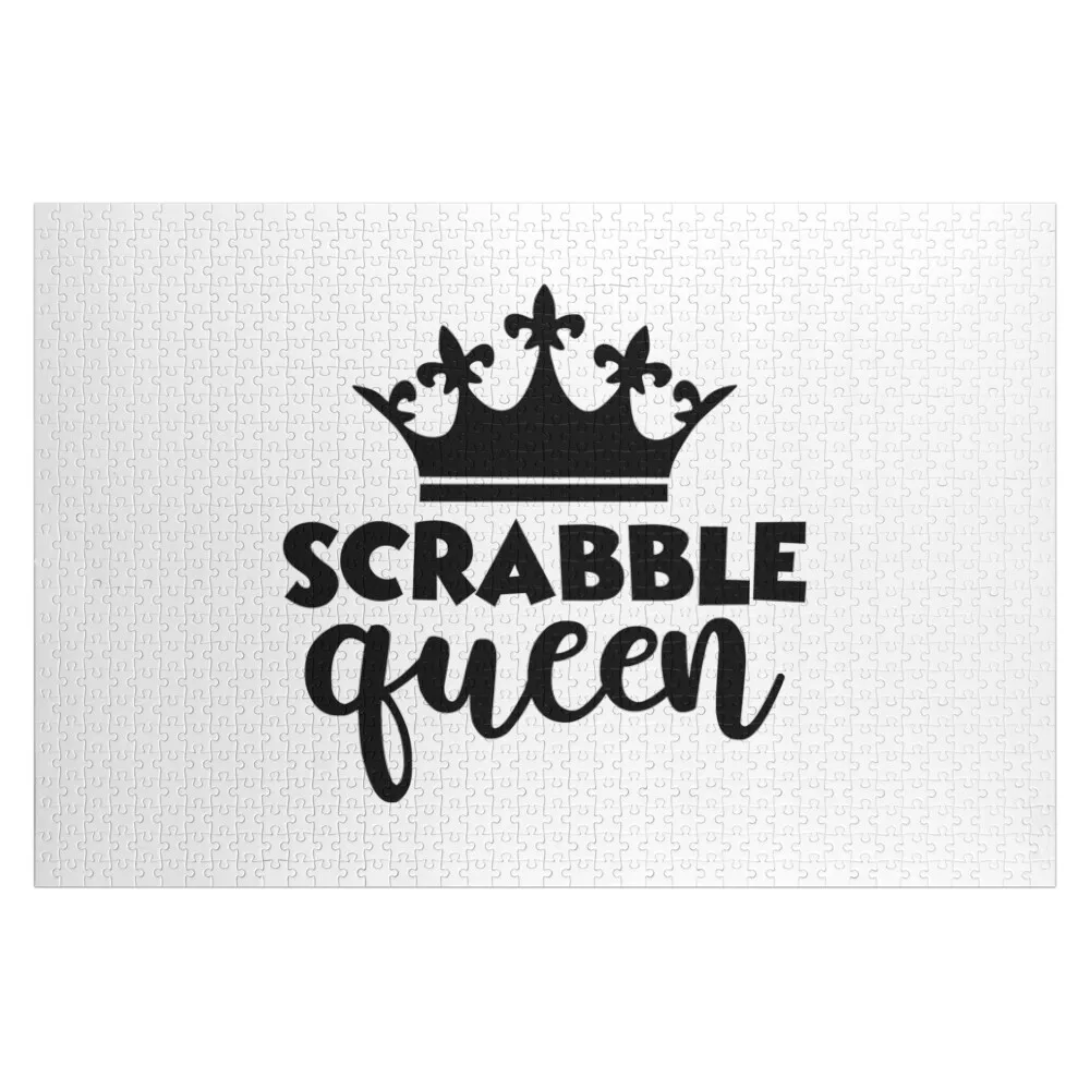 Scrabble Queen, Scrabble Player, Scrabble Addict Jigsaw Puzzle Adult Wooden Customized Toys For Kids Wooden Adults Puzzle