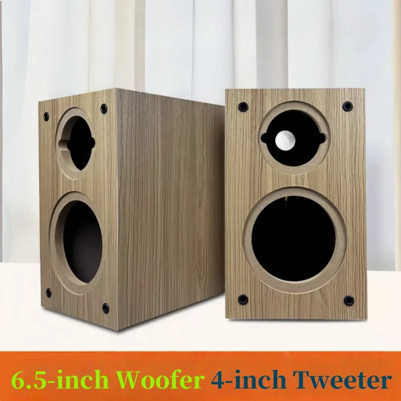 

6.5-inch Woofer 4-inch Tweeter Empty Box,Two-way Passive Speaker Box,DIY Speaker Housing,1Piece Sound Box,Speaker Box 146/168mm