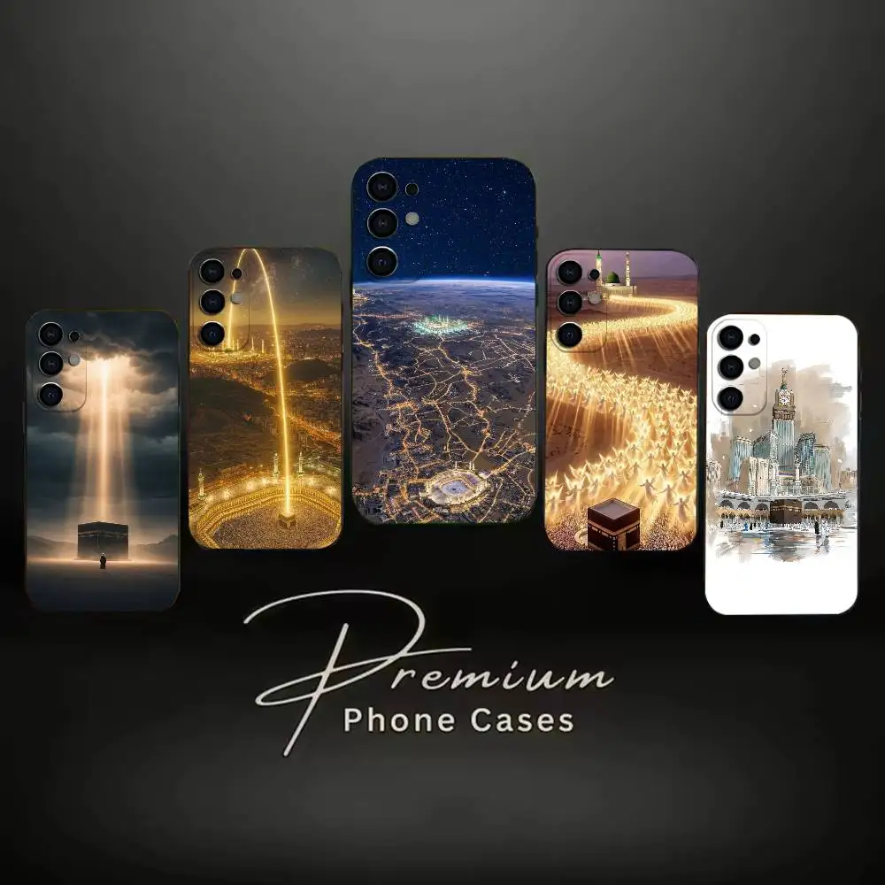 believer Islam Mecca KAABA AL-HARAM Phone Case Soft Black Case For Samsung S24,S30,S21,S23,S22,S20,Ultra,S25,Plus