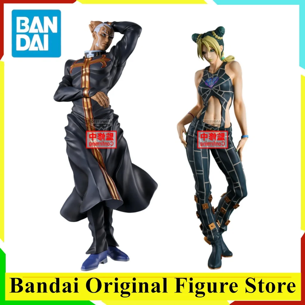 オリジナルバンダイジョジョの奇妙な冒険ストーンオーシャンアニメジョリーネ・クジョー-エンリコ・プッチアクションフィギュアおもちゃ-pvc-モデルフィギュアーツ