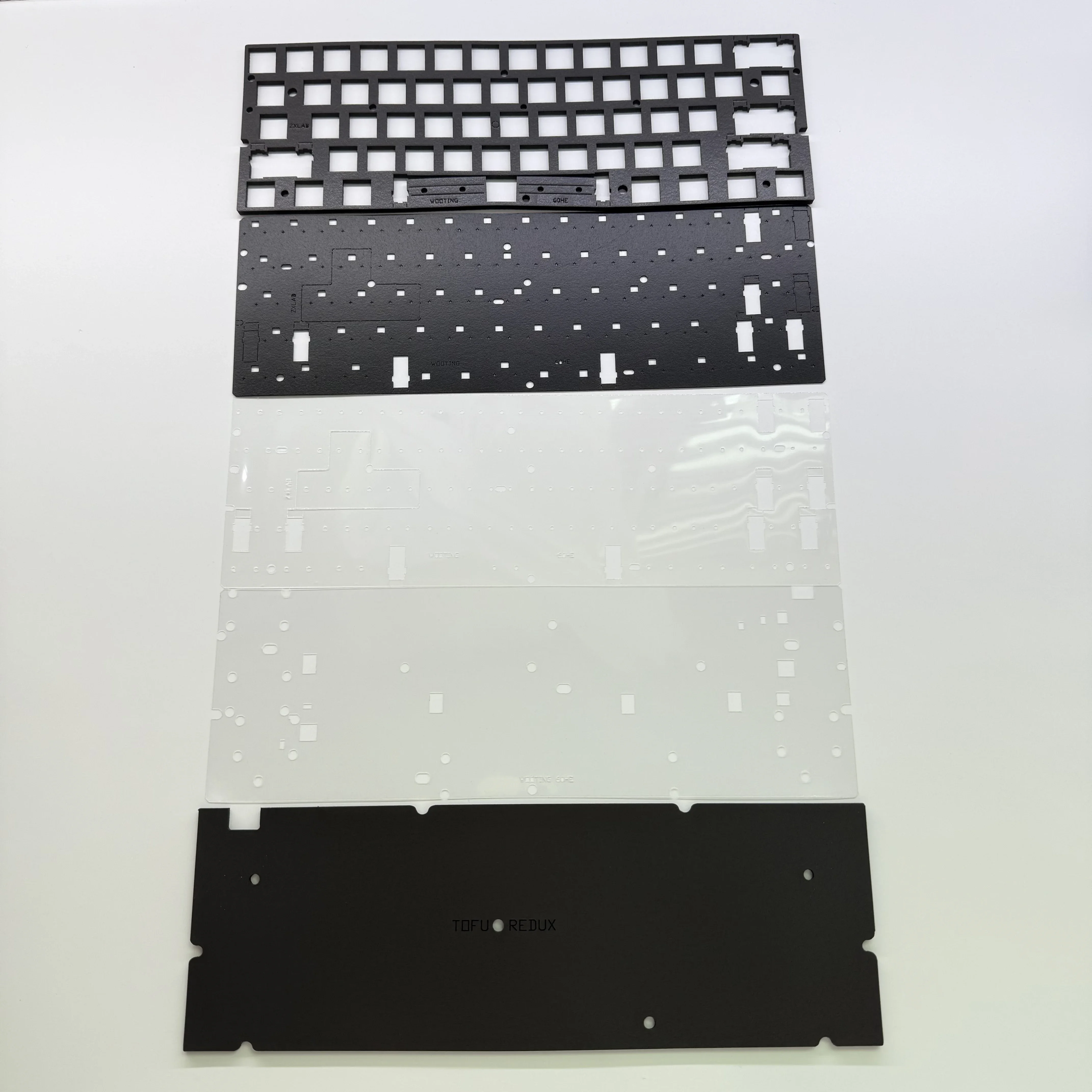 Poron sound foam pack for Holy60 case HE Keyboard mod by wooting 60he