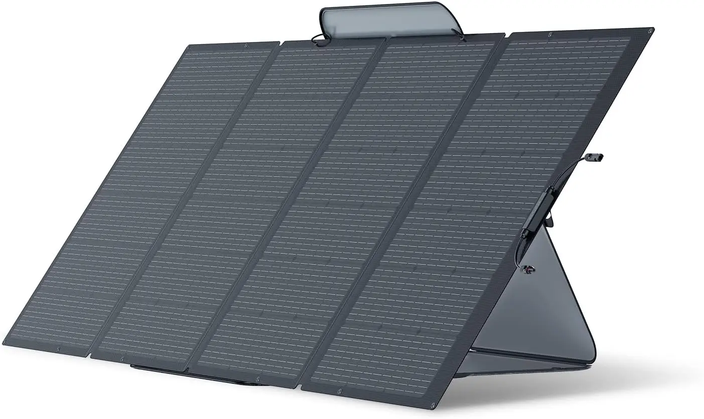 

Portable Solar Panel, Foldable & Durable, Complete with an Adjustable Kickstand Case, Waterproof IP68 for Outdoor Adventures