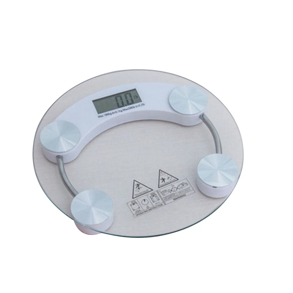 

Bathroom Scale Digital Body Weight Tempered Glass 4 Precision Sensors LCD Display Auto Power Off High Accuracy Weighing Scale