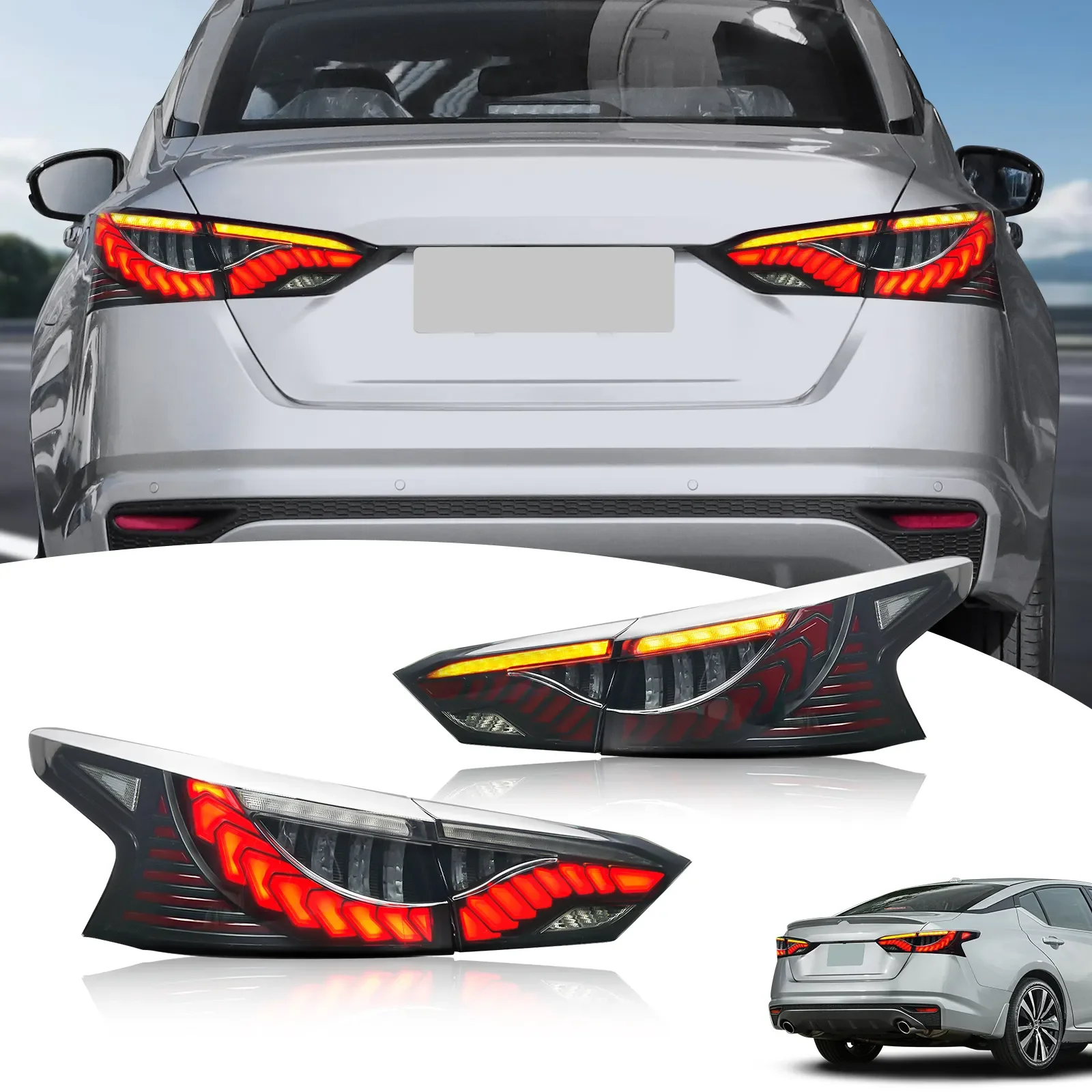 

DK Motion Car LED Taillight Tail Lamp Brake Lights Turn Signal Car Led Tail Lights For Nissan Altima Teana 2019 2020 2021