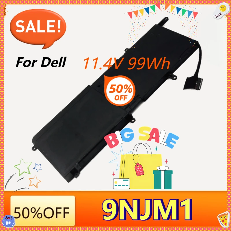 

9NJM1 99Wh Laptop Battery for Dell Alienware 15 R3 R4 17 R4 R5 P69F P31E Fit 44T2R High Performance 11.4V Replacement Battery