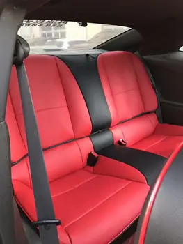 適用於 2010-2015 年第五代雪佛蘭 Camaro 雙門轎跑車的訂製座椅套,全套中間打孔真皮座椅套。 10 最佳銷售 雪佛蘭科帕奇座椅套 - №10