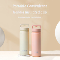 New 316 Stainless Steel Thermos Bottle 600ml with Handle Portable Vacuum Cup Car Travel Thermal Keep Cold and Hot Water Bottle