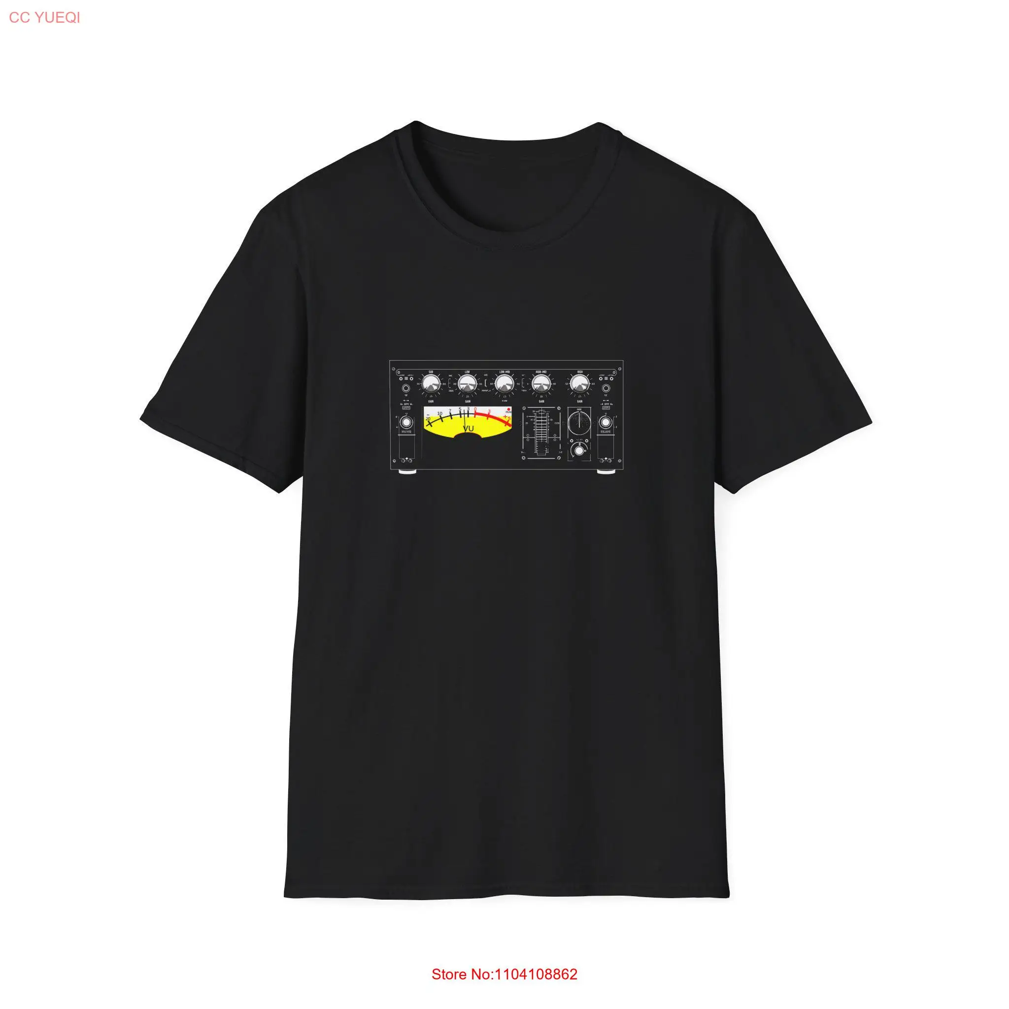 Vintage Studio Compressor EQ Audio Softstyle T Shirt Music Producer Engineer Retro Musician Top Sound Technician