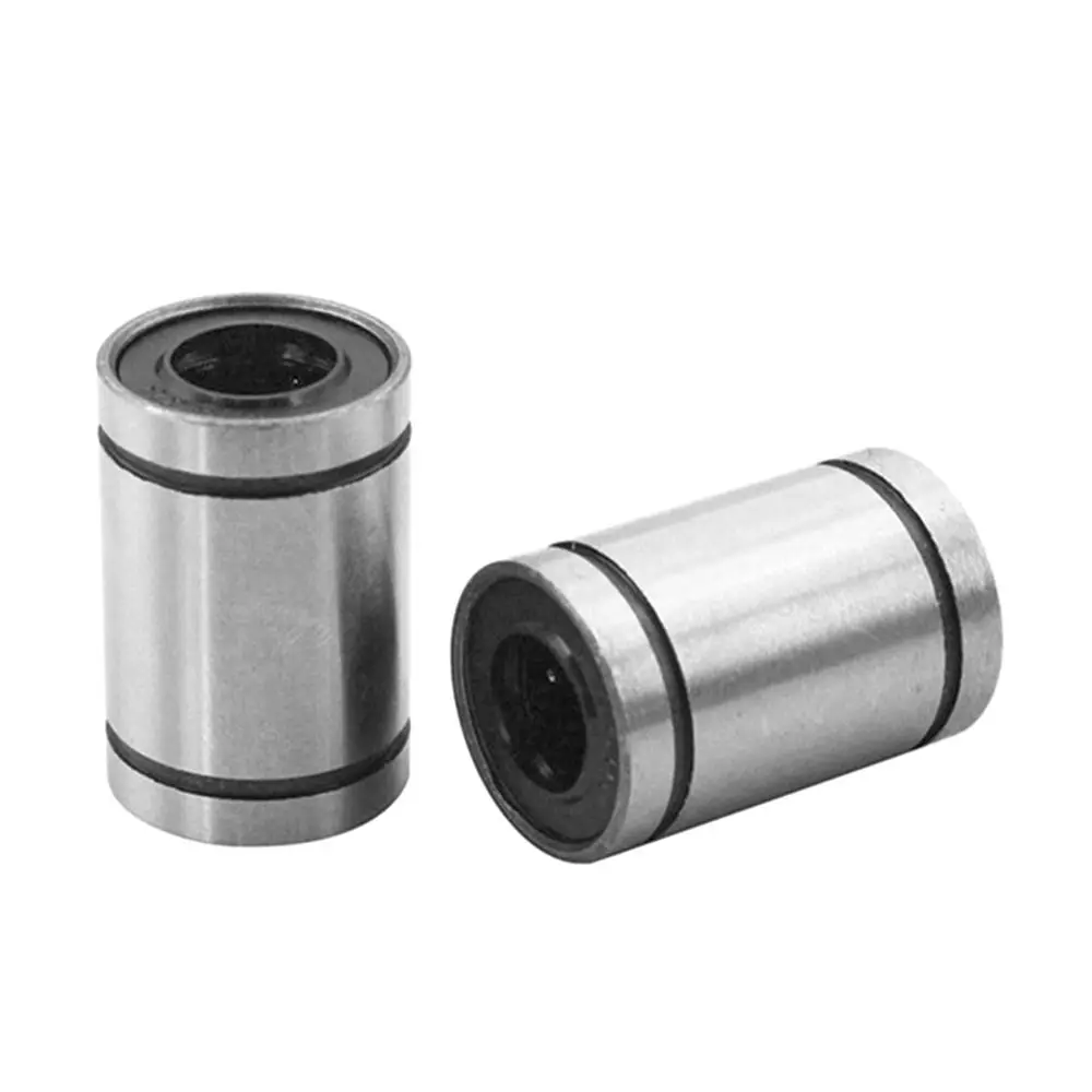 Nickel Plated for 3D Printers CNC Part LM3UU LM4UU LM5UU LM6UU LM8UU LM10UU LM12UU LM16UU Bushing Steel Linear Ball Bearing