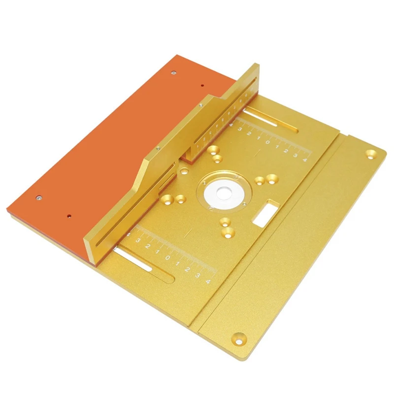 Router Table Insert Plate Plunge Base Router Woodworking Tool Set With Push Plate Tenoning Fence For Router Table- Set A