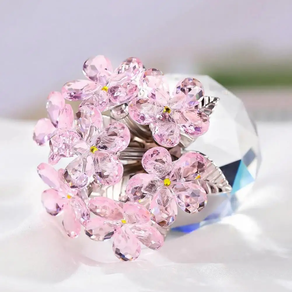 Bedroom Table Decor Faux Flower Faux Forget Me Not Flower Figurine Glass Collectible Ornament Handmade Table Decor for Women