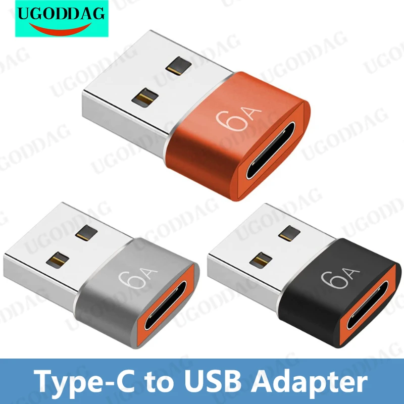 6a otg tipo c fêmea para usb um macho adaptador conversor tipo-c cabo adaptador para iphone macbook pro samsung oneplus xiaomi