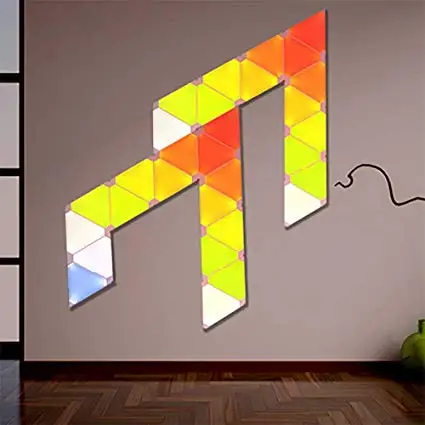 Music Smart Lighting Magic Light Emitting Diode Panel Light Decoration Party Triangle Puzzle Board Splicing Ceiling Light