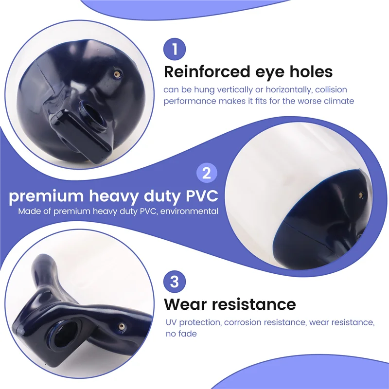 

2 шт., надувное крыло для лодки, якорь для лодки из ПВХ, крыло, буй, крылья для яхты, защита от ультрафиолета, ребристый бампер, аксессуары для лодок