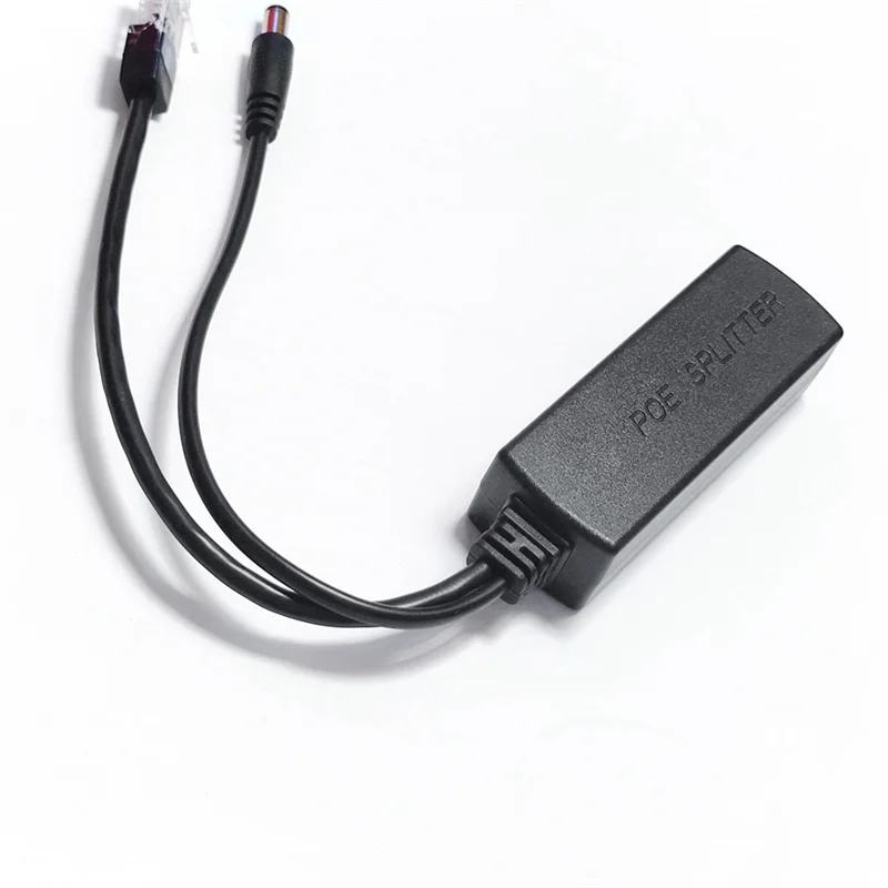 T36C Gigabit Mini Poe Splitter 10/100/1000Mbps POE Splitter DC Output 12V Power Over Ethernet IEEE 802.3Af untuk IP Datang