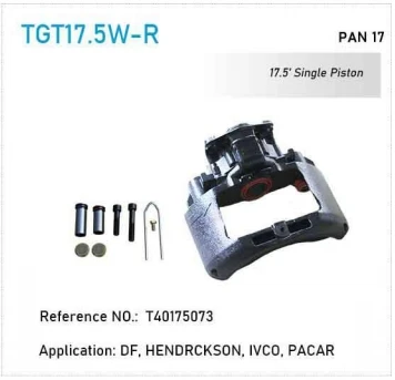 High Quality TGT17.5W-R Brake Caliper for DF HENDRCKSON IVCO PACAR Auto Parts Rear Wheel Accessory Model T40175073