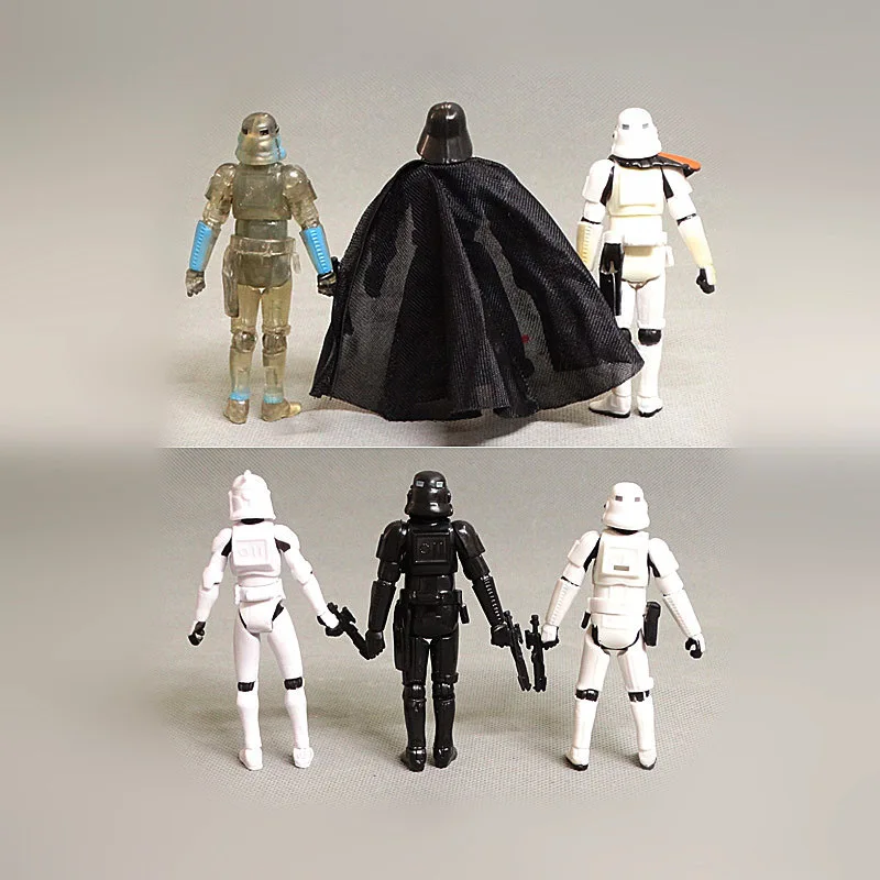 Star Wars Darth Vader Stormtropper Clone Troopers 3.75-Inch Doll Ornament with Movable Joints Action Figure Toy Gift