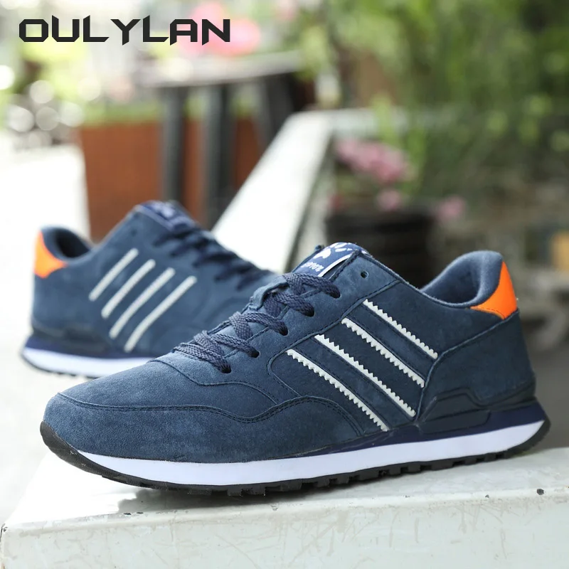 Oulylan 2024 New Fashion High Quality Men\'s Sneakers Leather Casual Shoes Autumn Breathable Men Shoes Tenis Male Flat Shoe