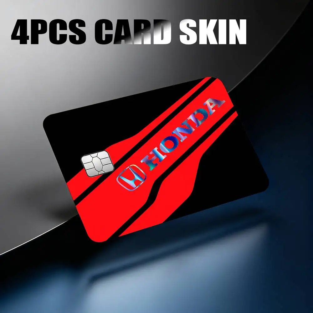 

FOR HONDA STICKERS Laser Reflective Card Skin Sticker For Debit Credit Card