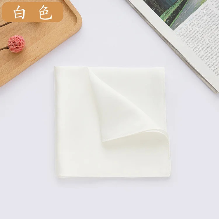 35*35cm 100% Silk Handkerchief Suit Pocket Towel Man Pocket Square Multiple Color Options Fashionable Festival Gifts