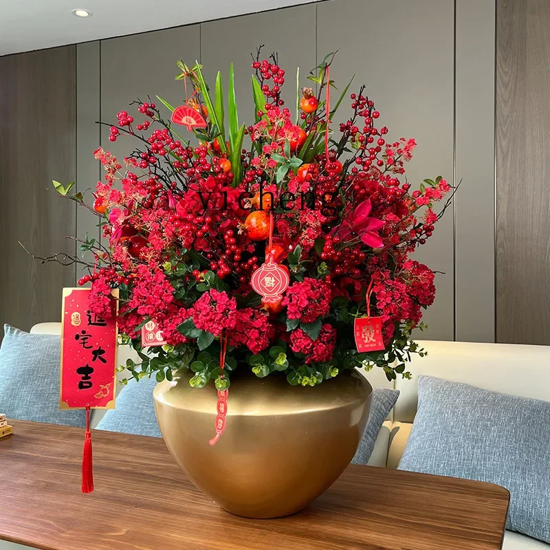 Large Artificial Flower Set Front Desk Hotel Lobby Decorative Flowers Desk Decoration desk decoration
