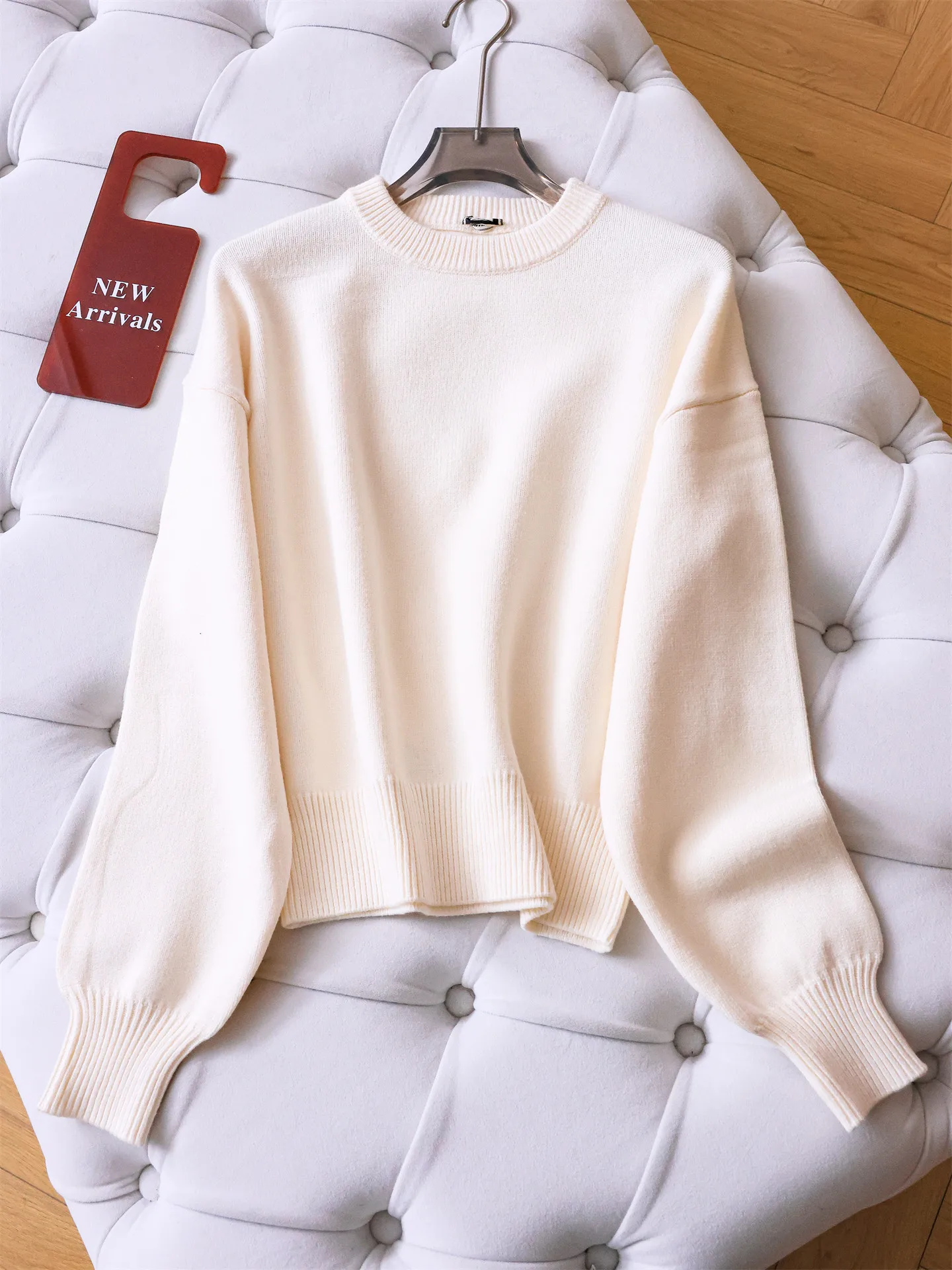

Soft Cozy Basic Long Sve round Ne Pullover Sweater for Women Winter New Arrival Color Knitted irt Versatile Sle