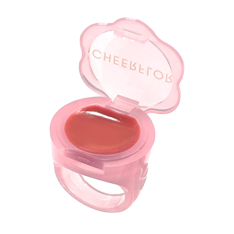 CHEERFLOR Mirror Water Gloss Lip Tint Glassy High-Shine Lip Glaze,Hydrating Moisturizing Formula,Portable Ring Gift Set Lipstick