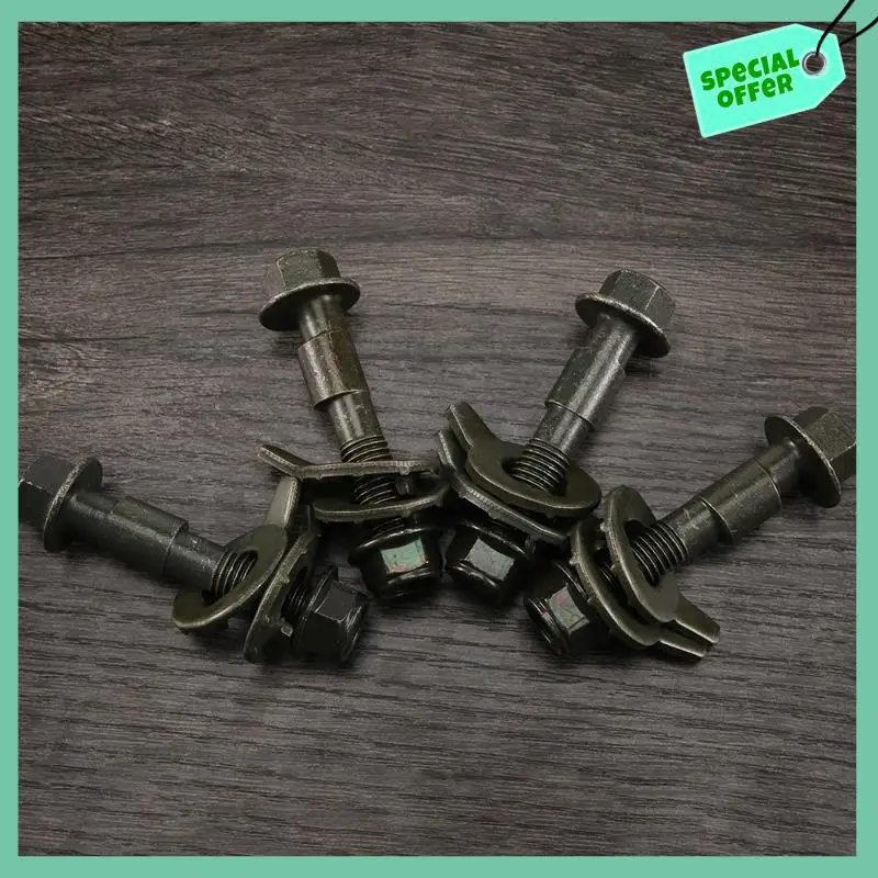 

A03G-4Pcs 14Mm Steel Car Four Wheel Alignment Adjustable Camber Bolts 10.9 Intensity