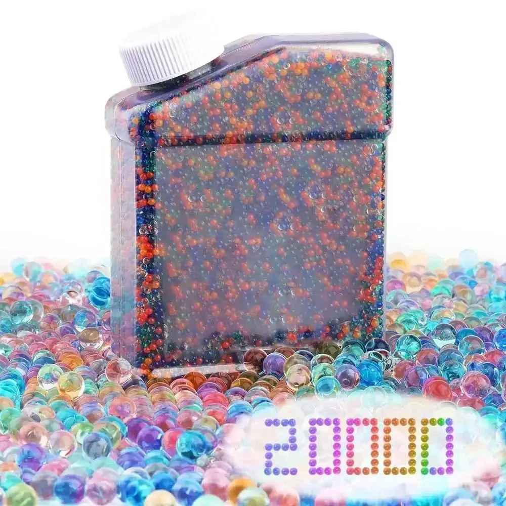 Bolas de agua de 20K con botella، cuentas de Gel de 7-8mm، vale con pistola de bolas de Gel y Blaster de bolas de salpicadur #1