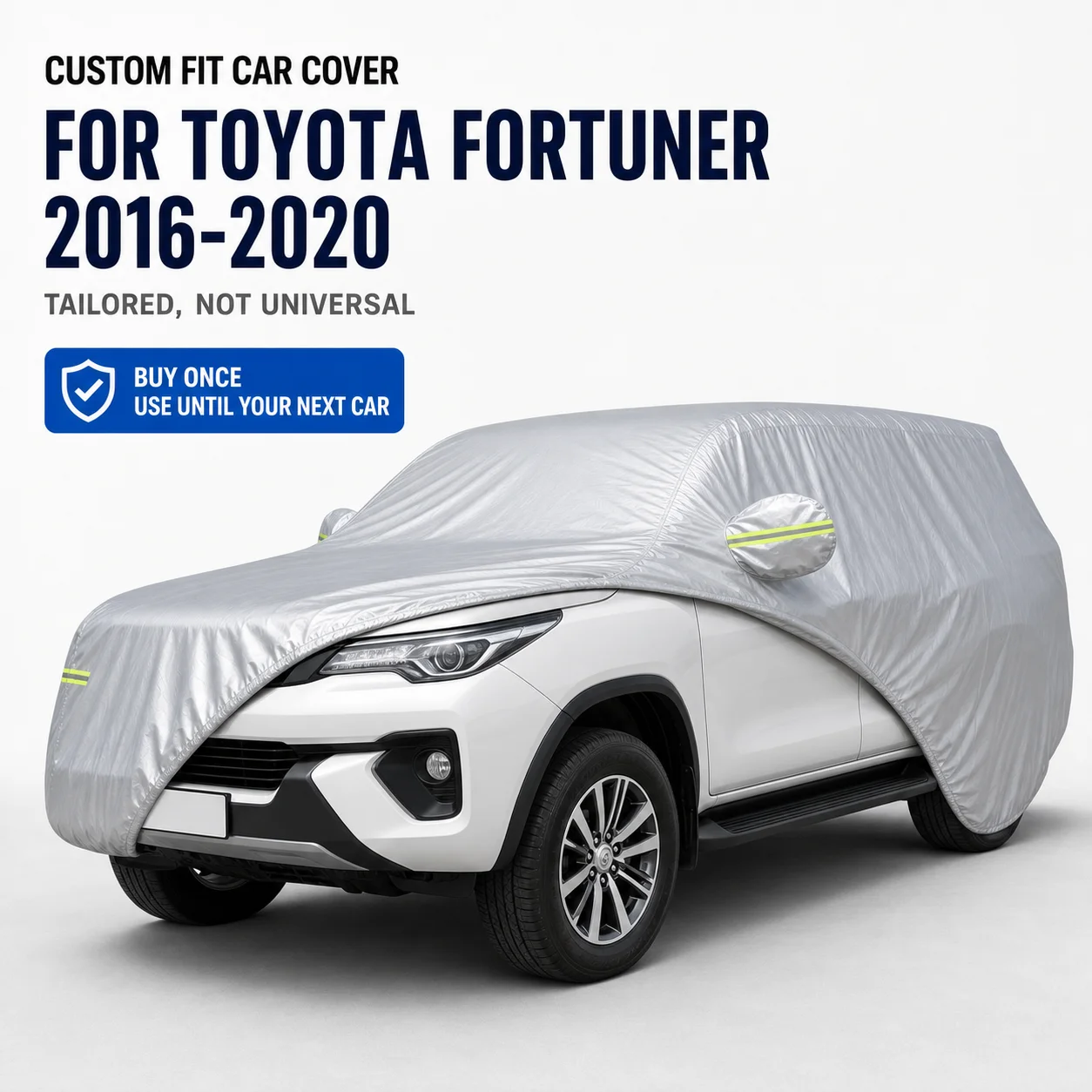 For Toyota Fortuner 2016-2020 Exterior Car Cover Custom Fit Car Sun Protector Waterproof Dustproof Car Outdoor Protection