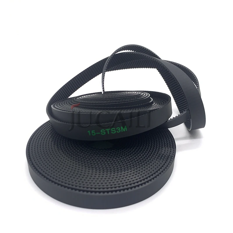 JUCAILI New S3M-15mm Black Carriage Belt 15-STS3M for All_win Xu_li Yase_lan Rubber Open Strip Printer Motor Timing Long Belt