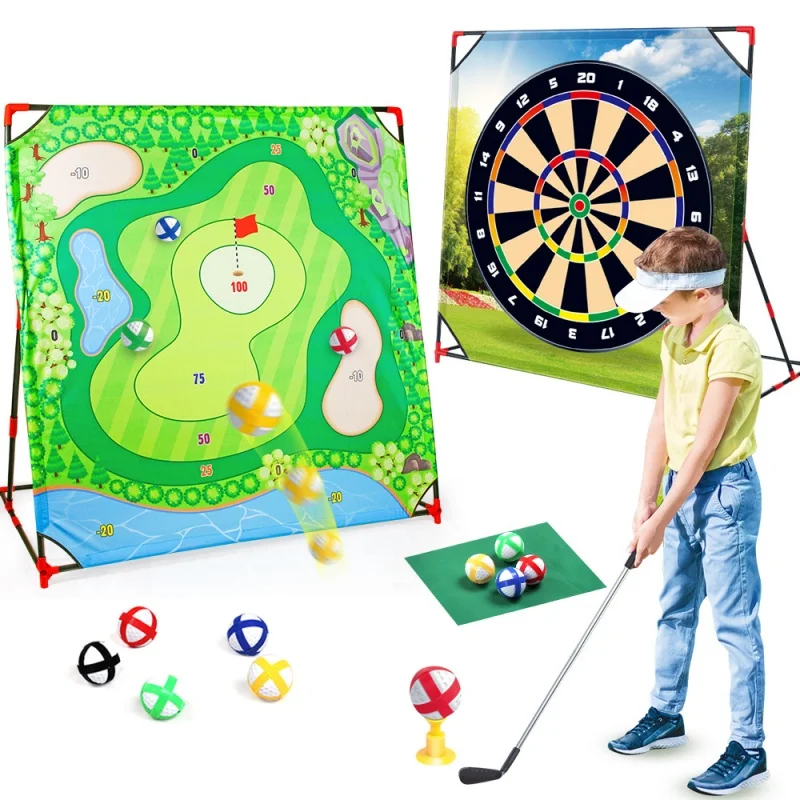 

Children Toys Golf Suit Golf Ball Pad Putting Practice Toys Indoor And Outdoor Throwing Sandbags Game Parent-child Sports Toys