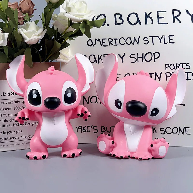 Figurines de dessin animé Lilo et Stitch Disney, nouvelle poupée de dessin animé, ornements de bureau tendance, jouets de collection Kawaii, cadeaux pour Couples