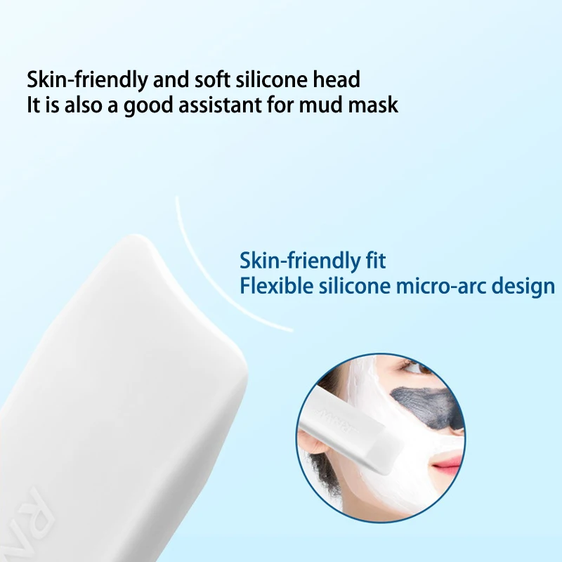 Facial Skin Scrubber Spatula Exfoliator Deep Cleansing Tool Double-Headed Blackhead Remover Pore Cleaner Spatula Skin Care Tool